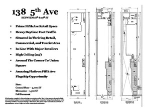 138 Fifth Ave, New York, NY for lease Floor Plan- Image 2 of 6