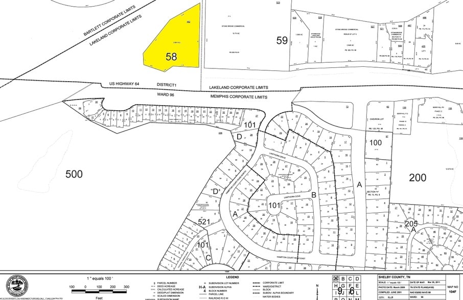 8930 Highway 64, Memphis, TN for sale - Plat Map - Image 2 of 2
