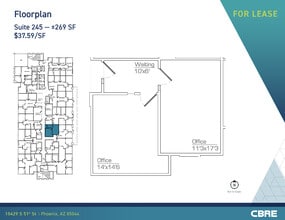 10429 S 51st St, Phoenix, AZ for lease Floor Plan- Image 1 of 2