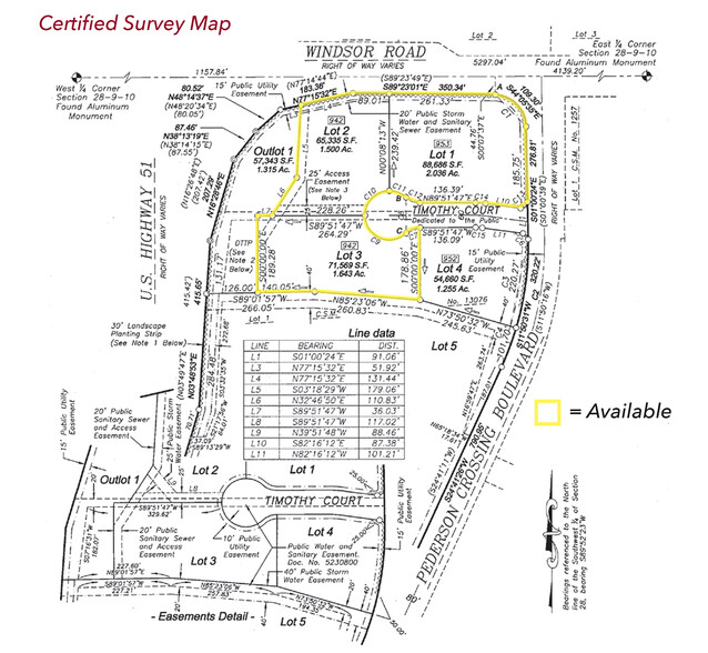 Windsor Rd, Deforest, WI for sale - Site Plan - Image 2 of 3