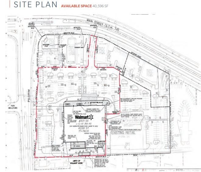 N88 W15559 Main St, Menomonee Falls, WI 53051 Former Walmart