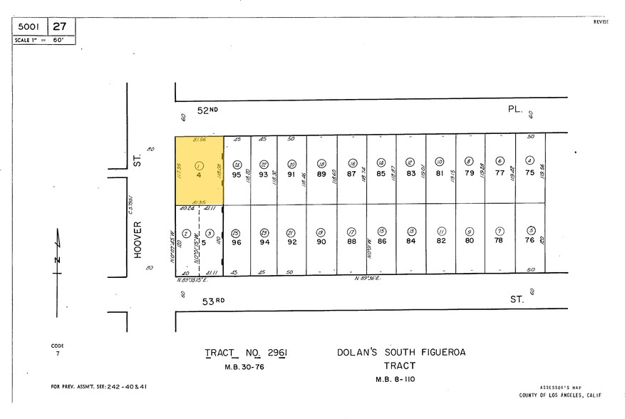 5252 S Hoover St, Los Angeles, CA for lease - Plat Map - Image 2 of 24