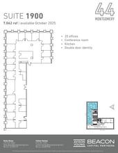 44 Montgomery St, San Francisco, CA for lease Floor Plan- Image 1 of 2