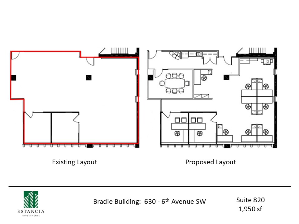 630 6th Ave SW, Calgary, AB for lease Floor Plan- Image 1 of 3