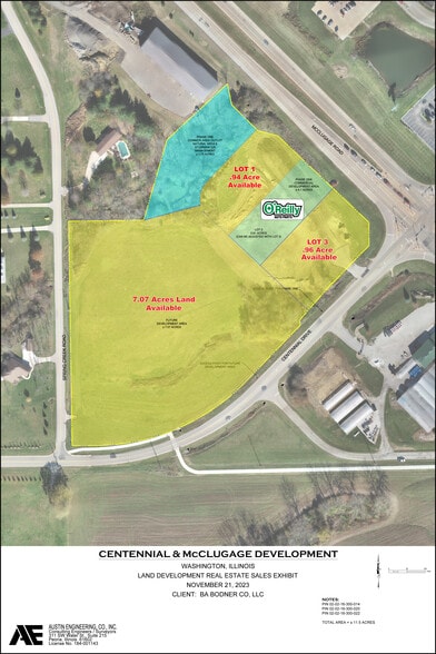 McClugage Rd, Washington, IL for lease - Aerial - Image 2 of 2