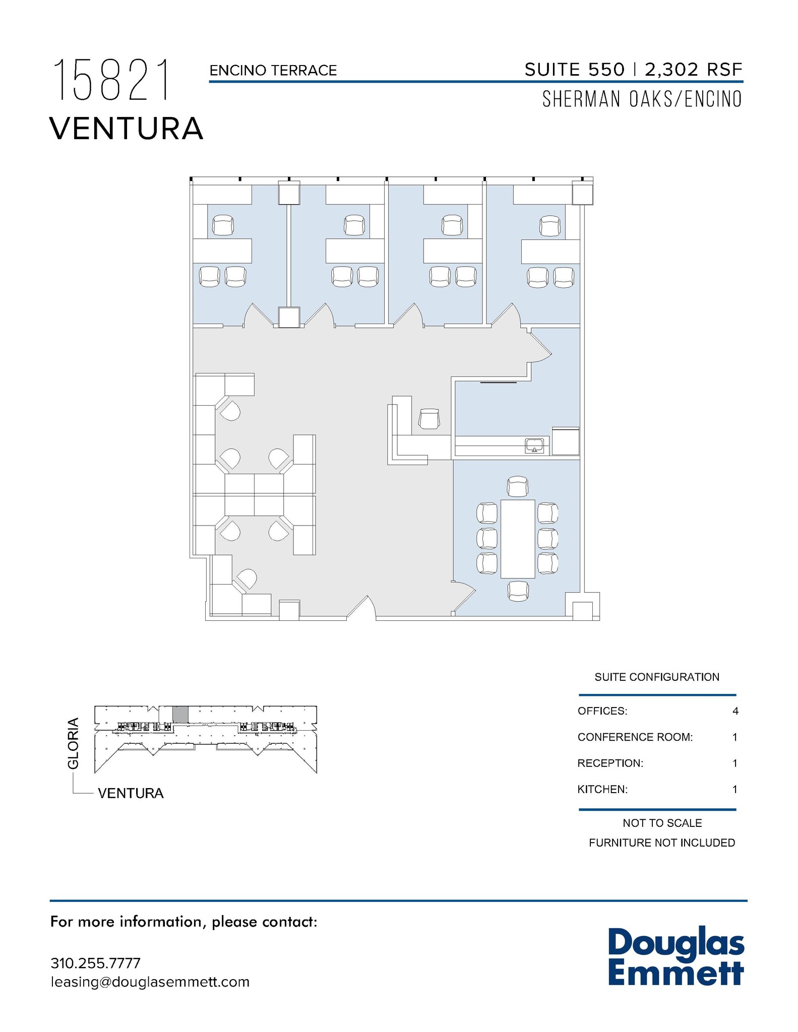 15821 Ventura Blvd, Encino, CA for lease Floor Plan- Image 1 of 1