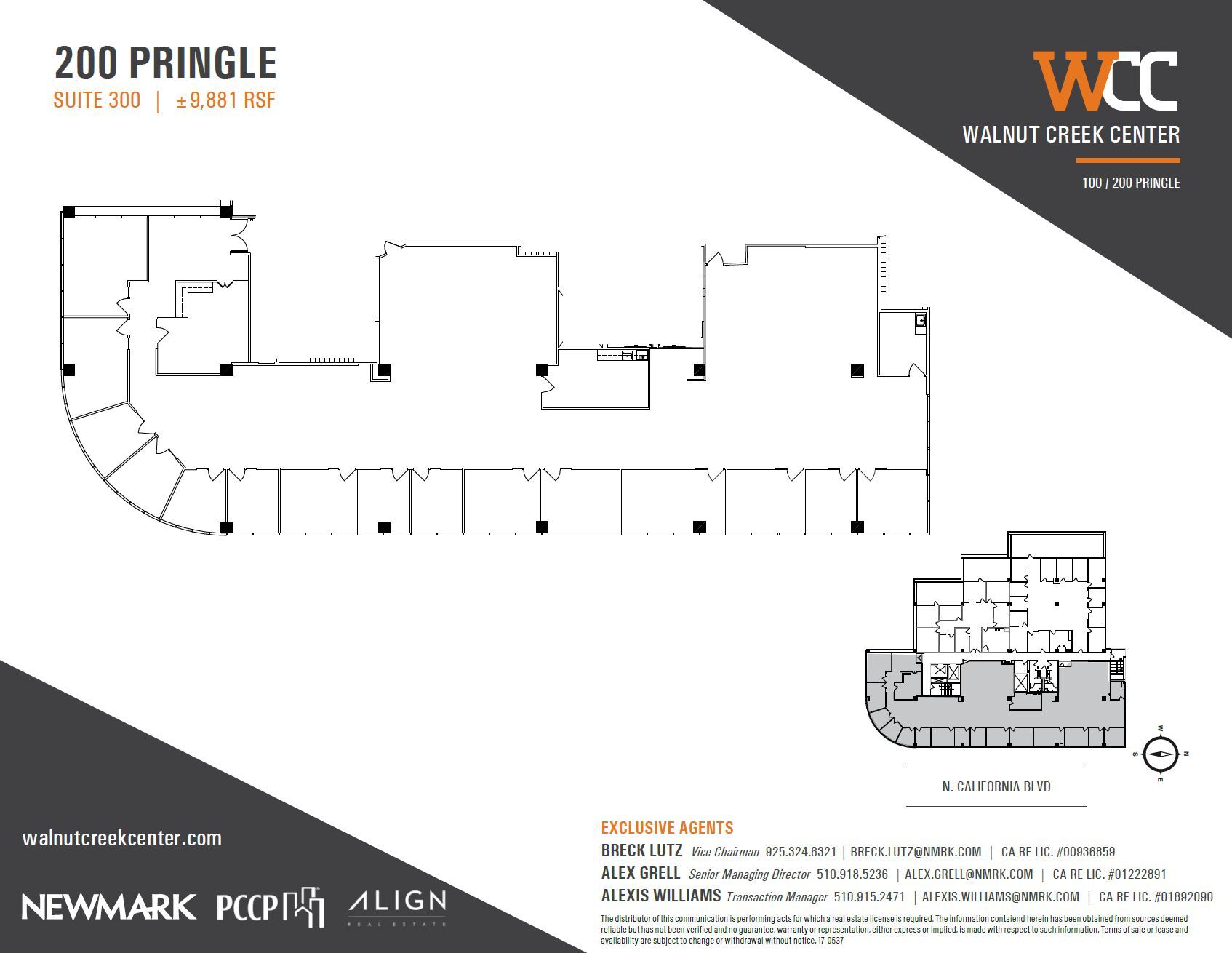 100 Pringle Ave, Walnut Creek, CA for lease Floor Plan- Image 1 of 1