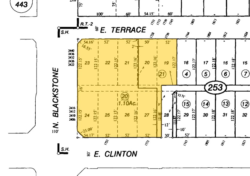 2420 N Blackstone Ave, Fresno, CA for lease - Plat Map - Image 2 of 5