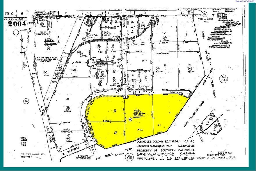 1500 Hughes Way, Long Beach, CA for lease - Plat Map - Image 2 of 9