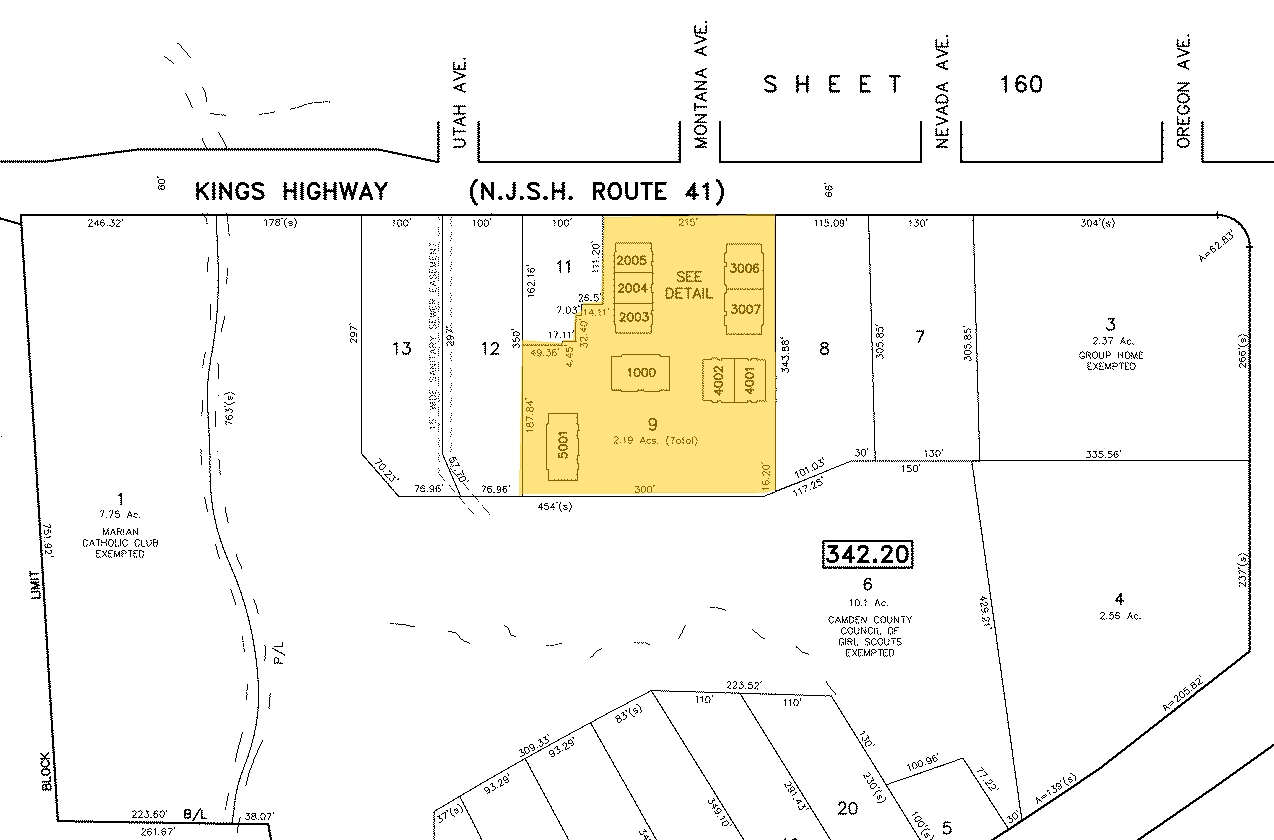 401 S Kings Hwy, Cherry Hill, NJ for sale Plat Map- Image 1 of 1