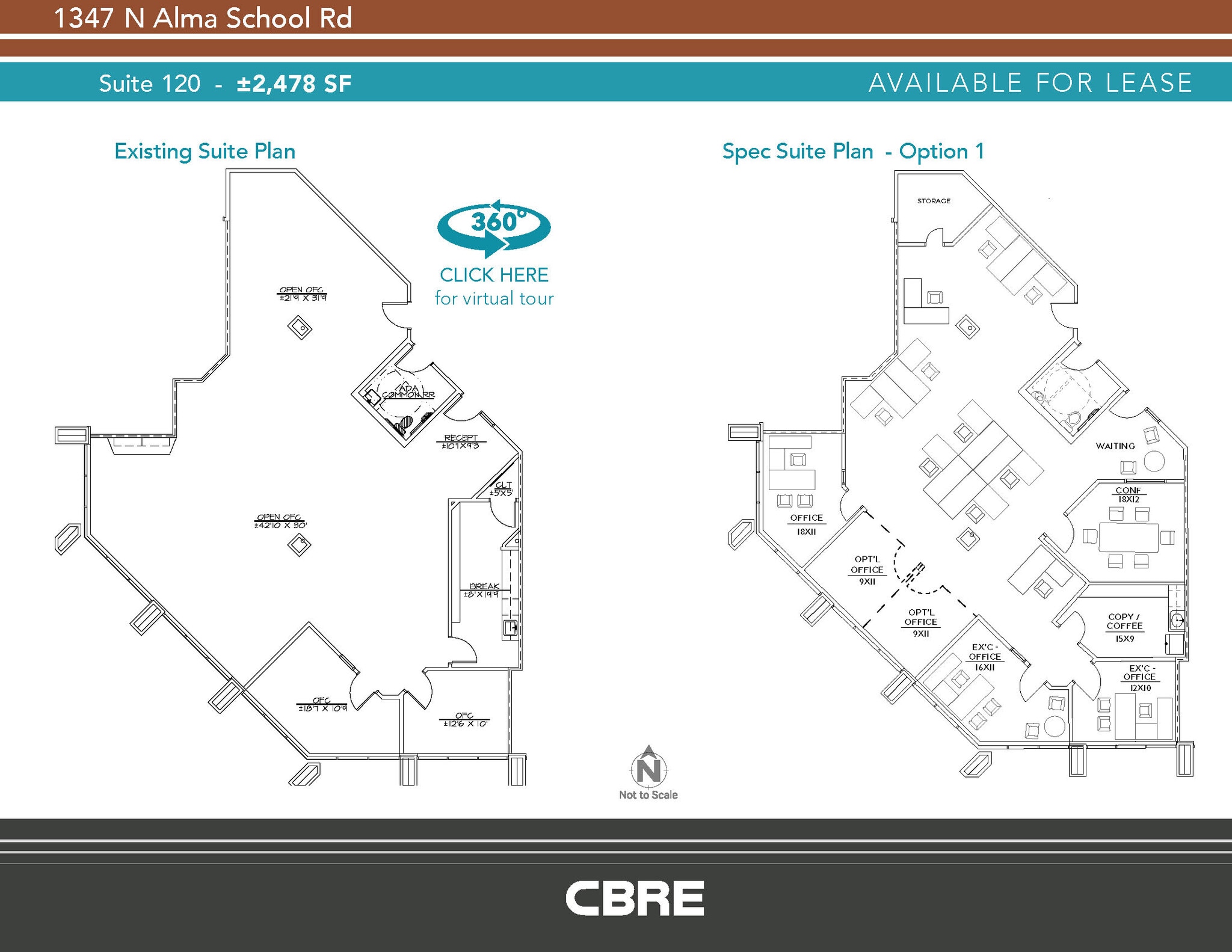 1347 N Alma School Rd, Chandler, AZ for sale Floor Plan- Image 1 of 4