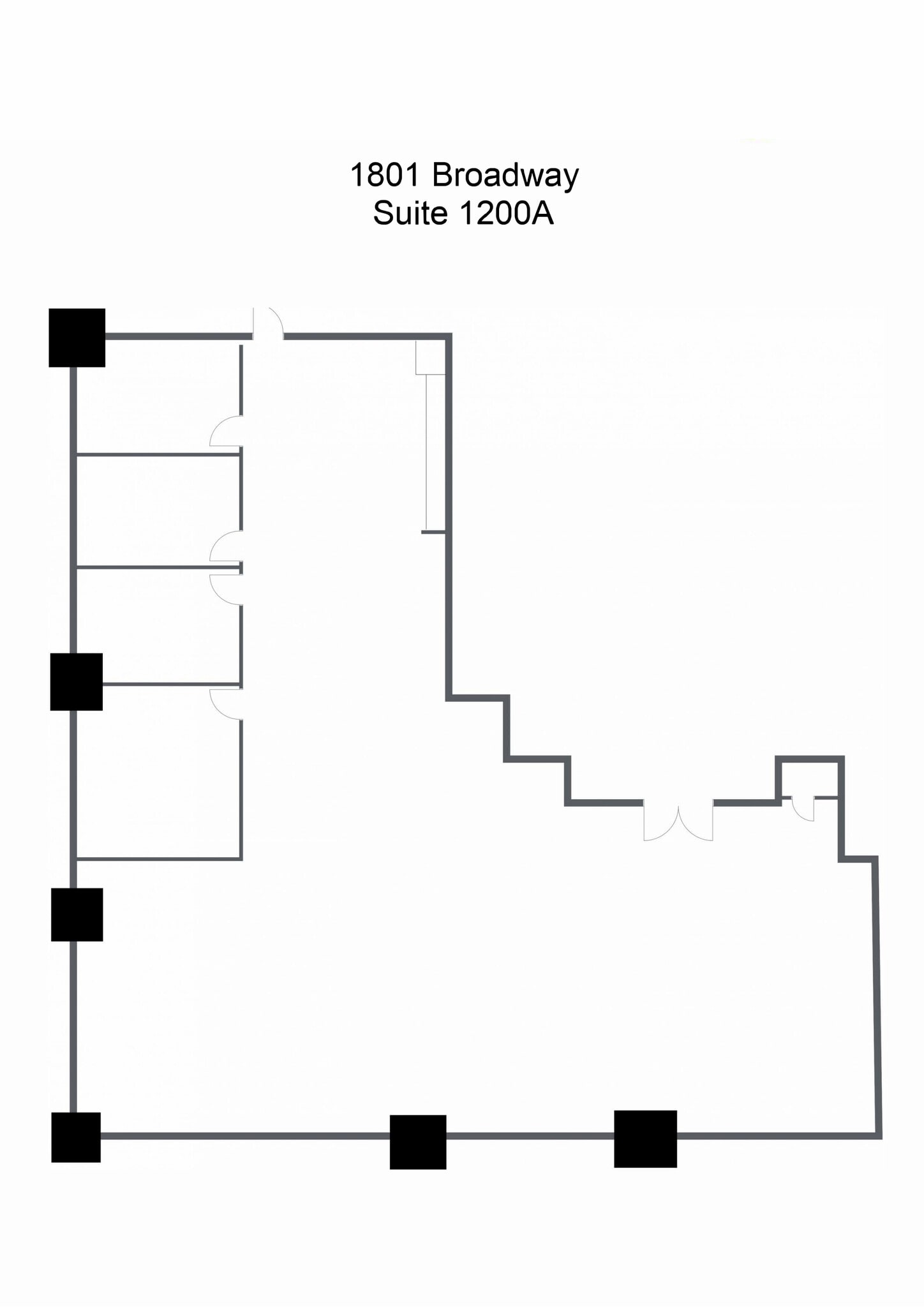 1801 Broadway, Denver, CO for lease Floor Plan- Image 1 of 1