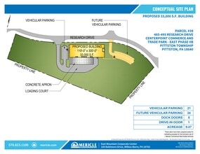 485-495 Research Dr, Pittston Township, PA for lease Site Plan- Image 2 of 2