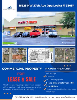 More details for 16525 NW 27th Ave, Miami Gardens, FL - Retail for Lease