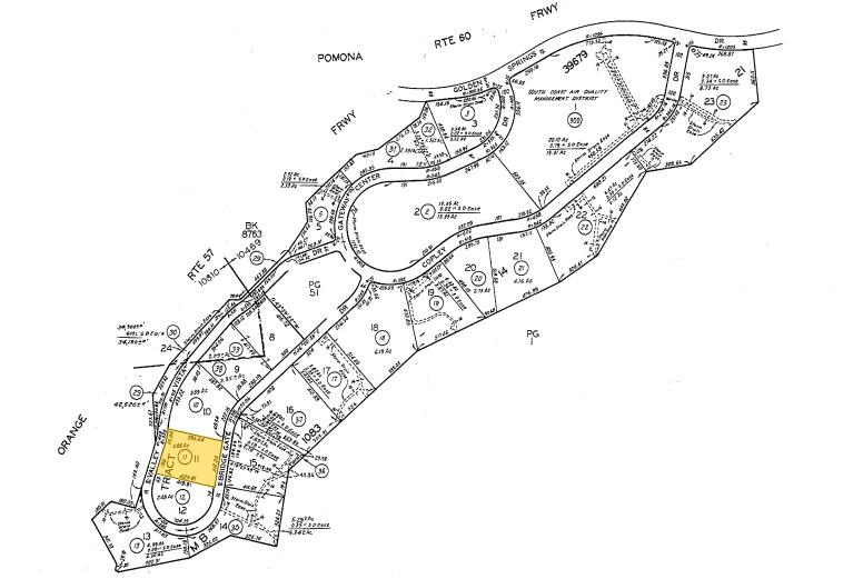 1514 Valley Vista Dr, Diamond Bar, CA for sale - Plat Map - Image 1 of 1