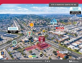 675 S Rancho Santa Fe Rd, San Marcos, CA - AERIAL  map view