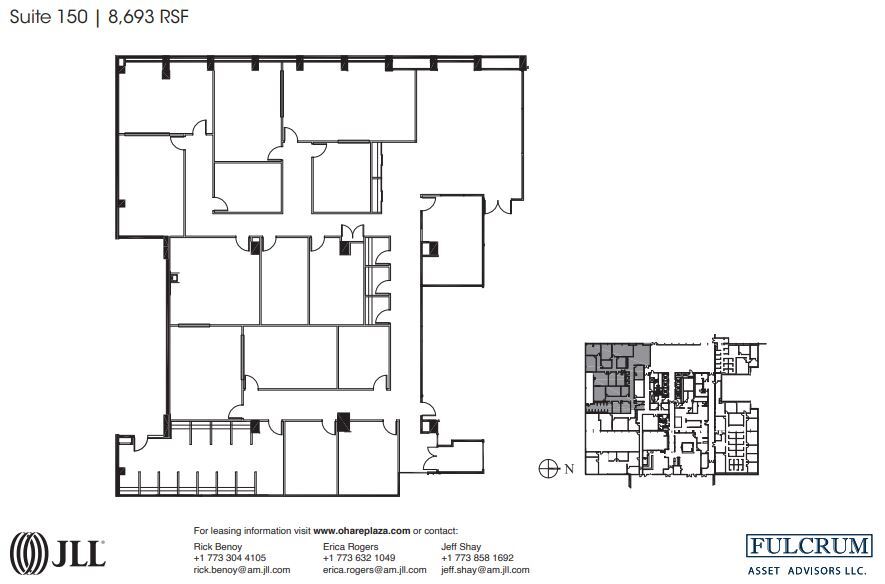 8725 W Higgins Rd, Chicago, IL for lease Floor Plan- Image 1 of 1