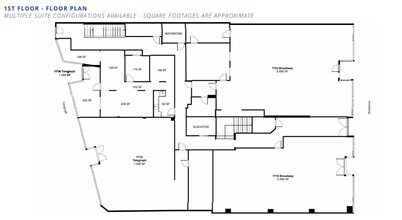 1715-1723 Broadway, Oakland, CA for lease Floor Plan- Image 1 of 1
