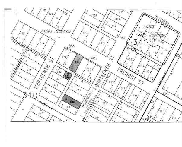 1308 Fremont St, Las Vegas, NV for sale - Plat Map - Image 1 of 1