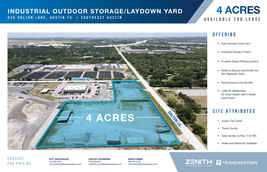 925 Dalton Ln, Austin, TX 78742 Industrial Outdoor Storage/Laydown