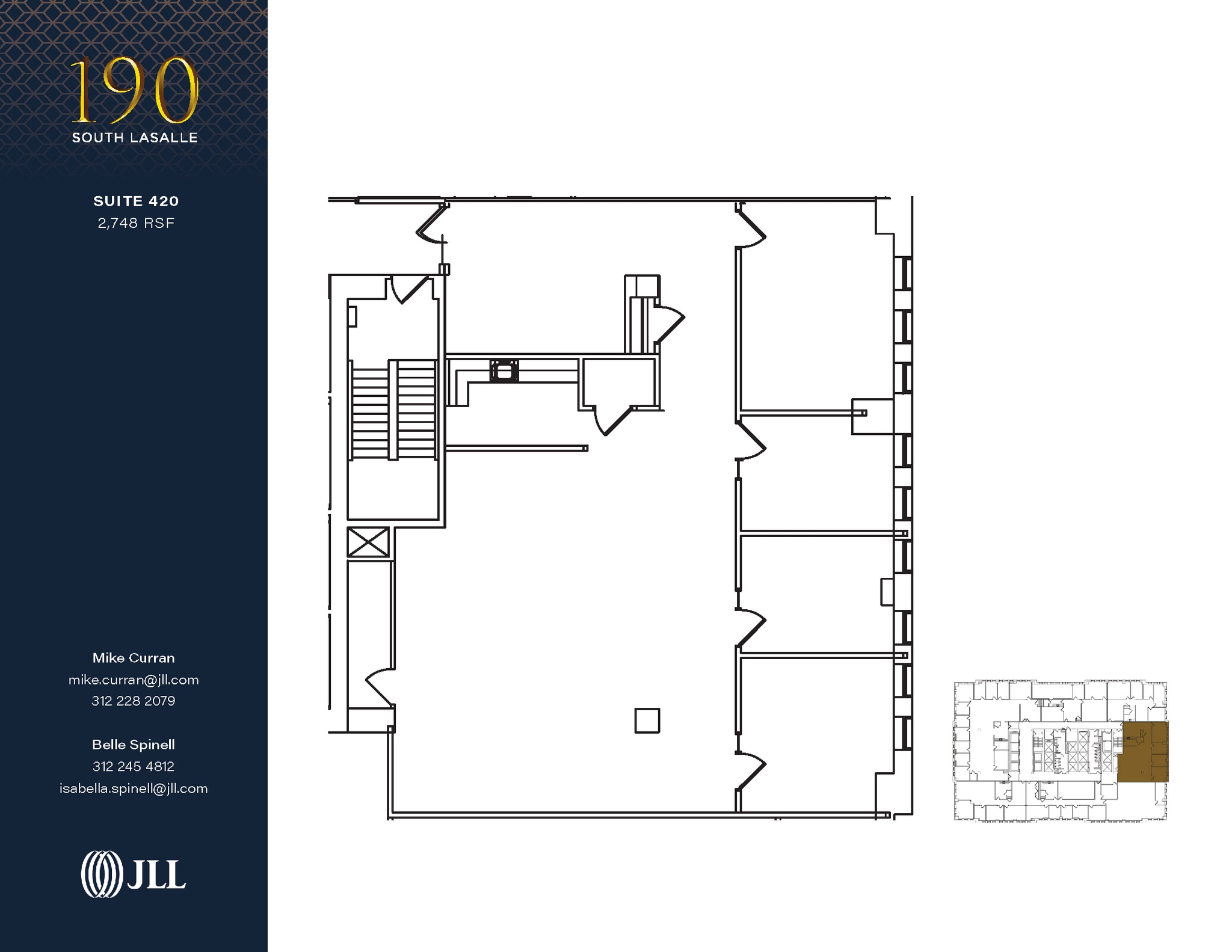 190 S La Salle St, Chicago, IL for lease Floor Plan- Image 1 of 1