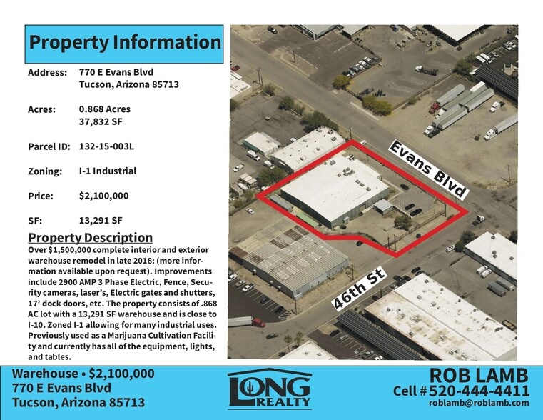 770 E Evans Blvd, Tucson, AZ for sale - Building Photo - Image 2 of 7
