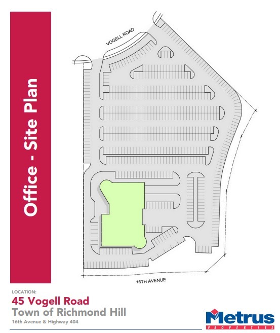 45 Vogell Rd, Richmond Hill, ON for lease Site Plan- Image 1 of 1