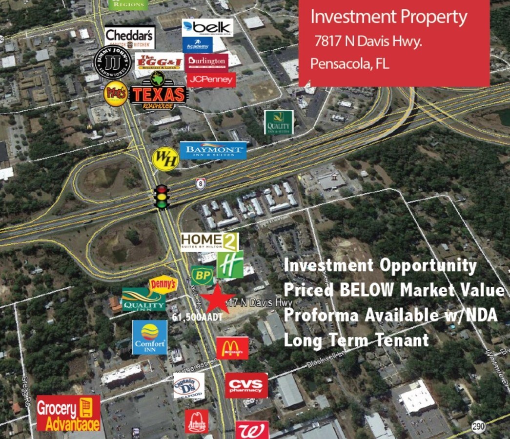 7817 N Davis Hwy Pensacola Fl 32514 Restaurant Property For