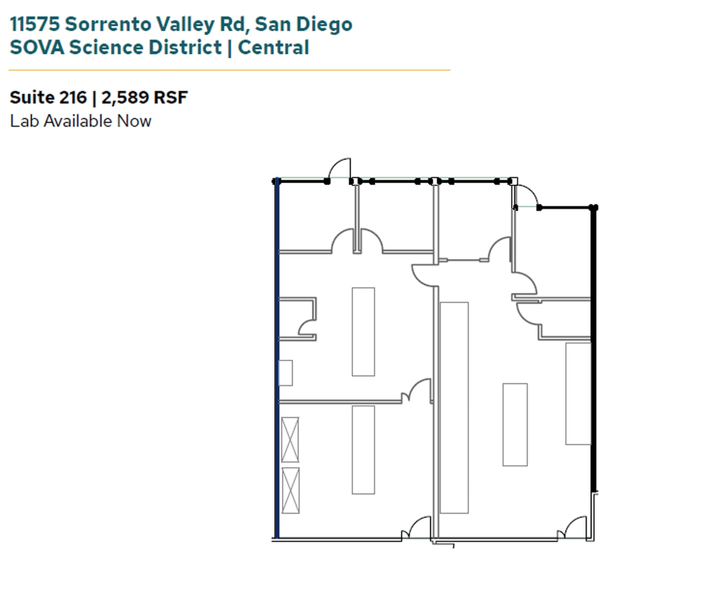 11555 Sorrento Valley Rd, San Diego, CA for lease Floor Plan- Image 1 of 1