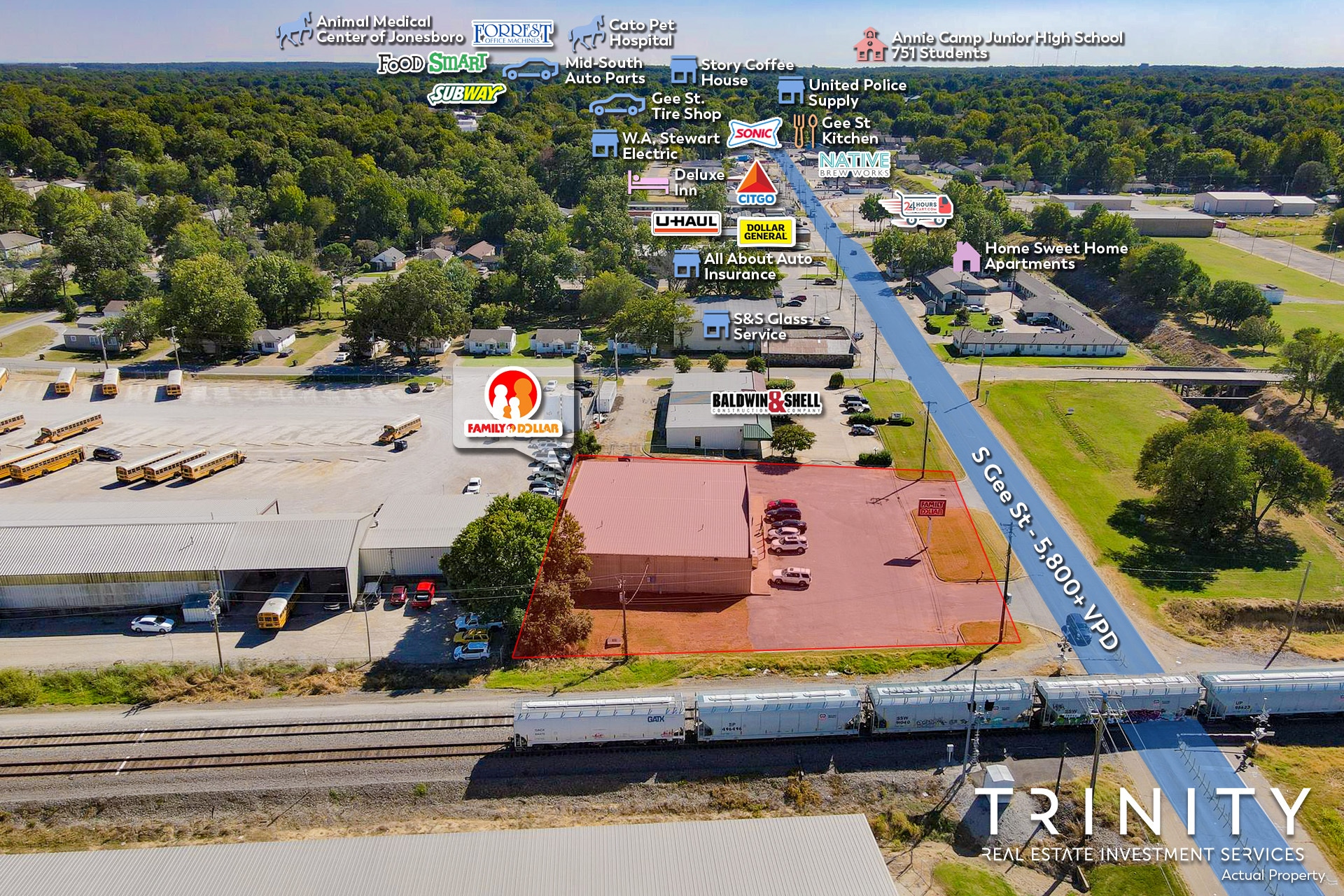106 S Gee St, Jonesboro, AR 72401 Family Dollar