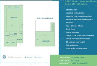 6320 S Sandhill Rd, Las Vegas, NV for lease Floor Plan- Image 1 of 1