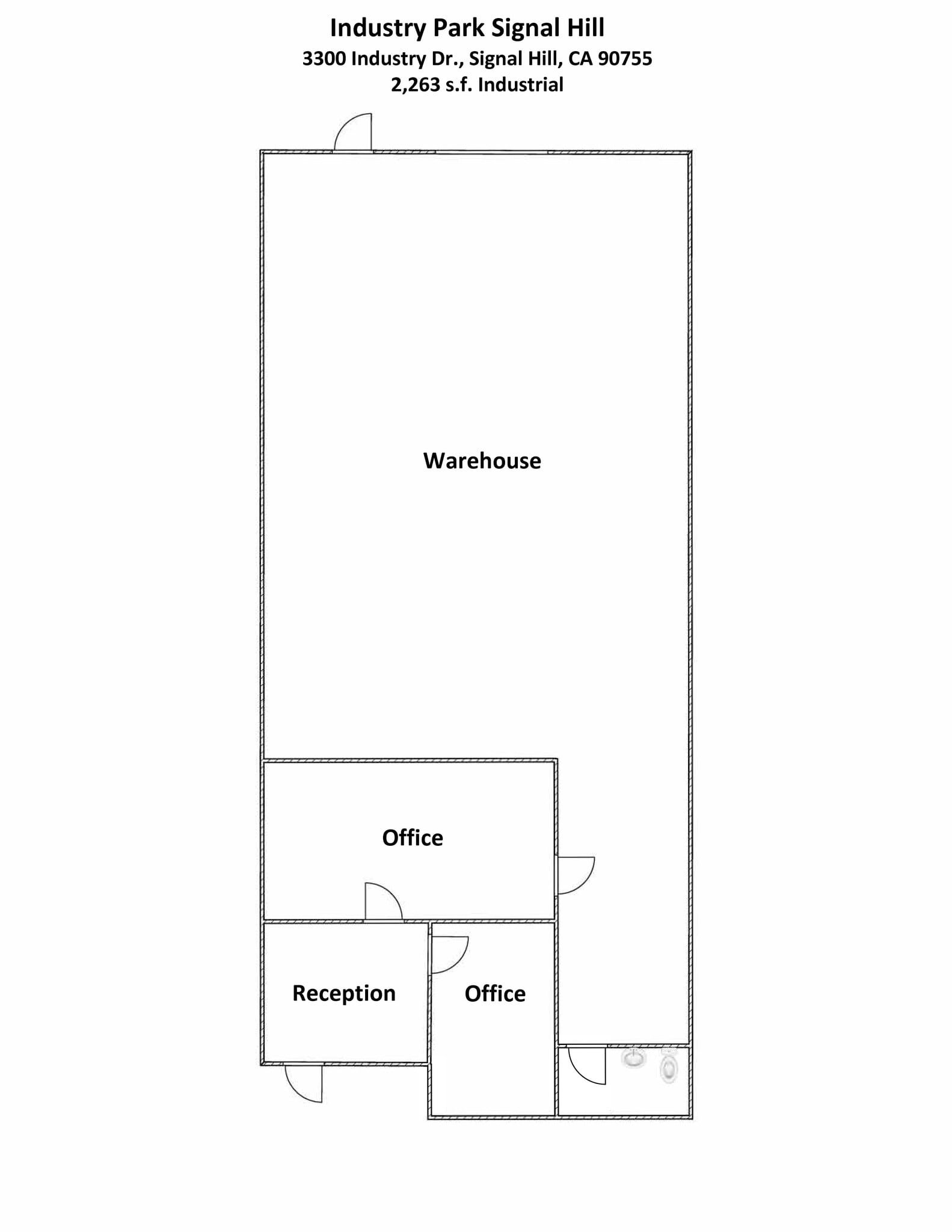 3281-3295 Industry Dr, Signal Hill, CA for lease Floor Plan- Image 1 of 5