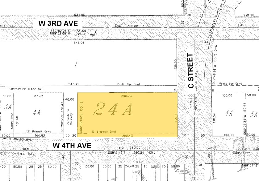 333 W 4th Ave, Anchorage, AK for sale - Plat Map - Image 1 of 1