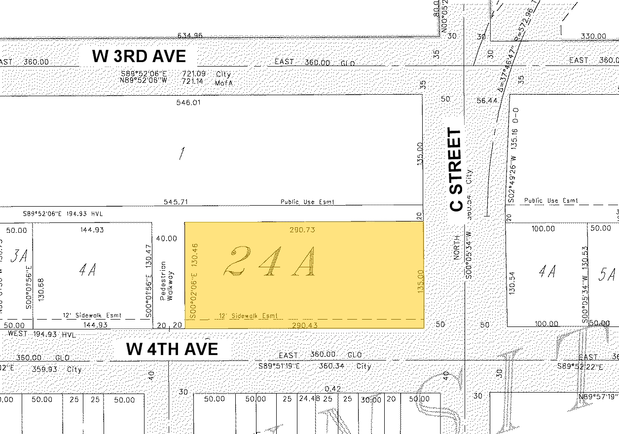 333 W 4th Ave, Anchorage, AK for sale Plat Map- Image 1 of 1