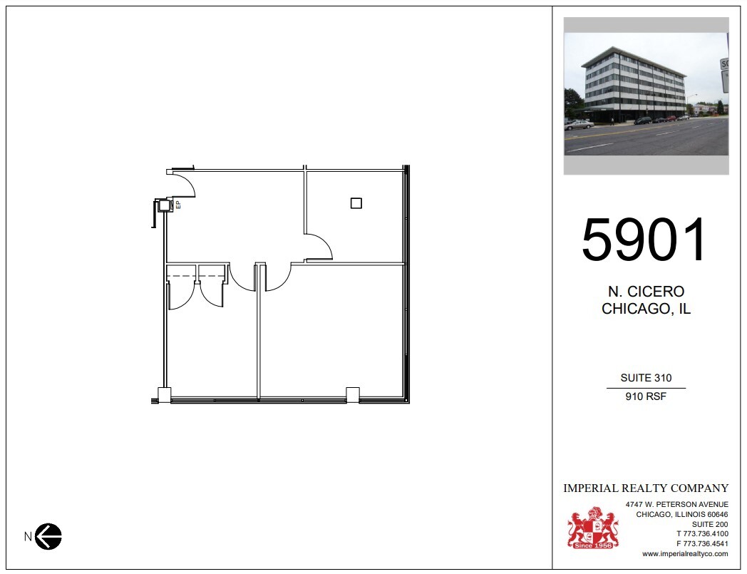 5901 N Cicero Ave, Chicago, IL for lease Floor Plan- Image 1 of 5