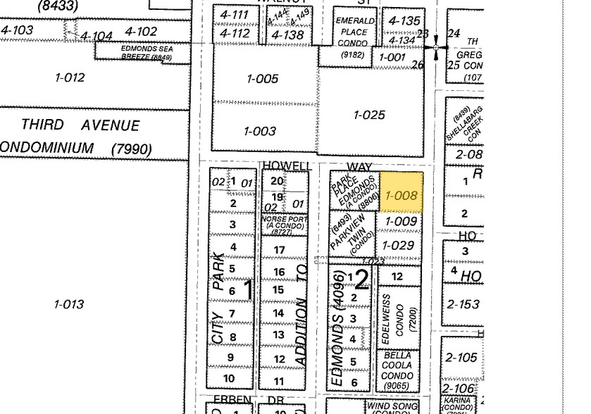 610 5th Ave S, Edmonds, WA for lease - Plat Map - Image 2 of 11