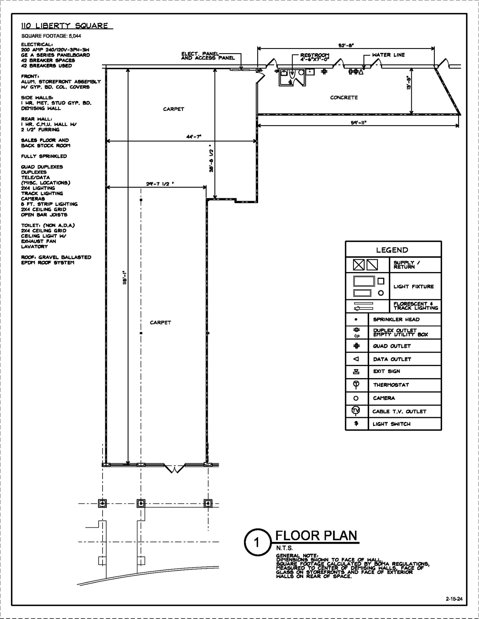 100-300 Liberty Sq, Hurricane, WV for lease Floor Plan- Image 1 of 2