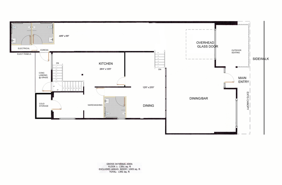 4609 E Colfax Ave, Denver, CO for lease - Floor Plan - Image 3 of 3