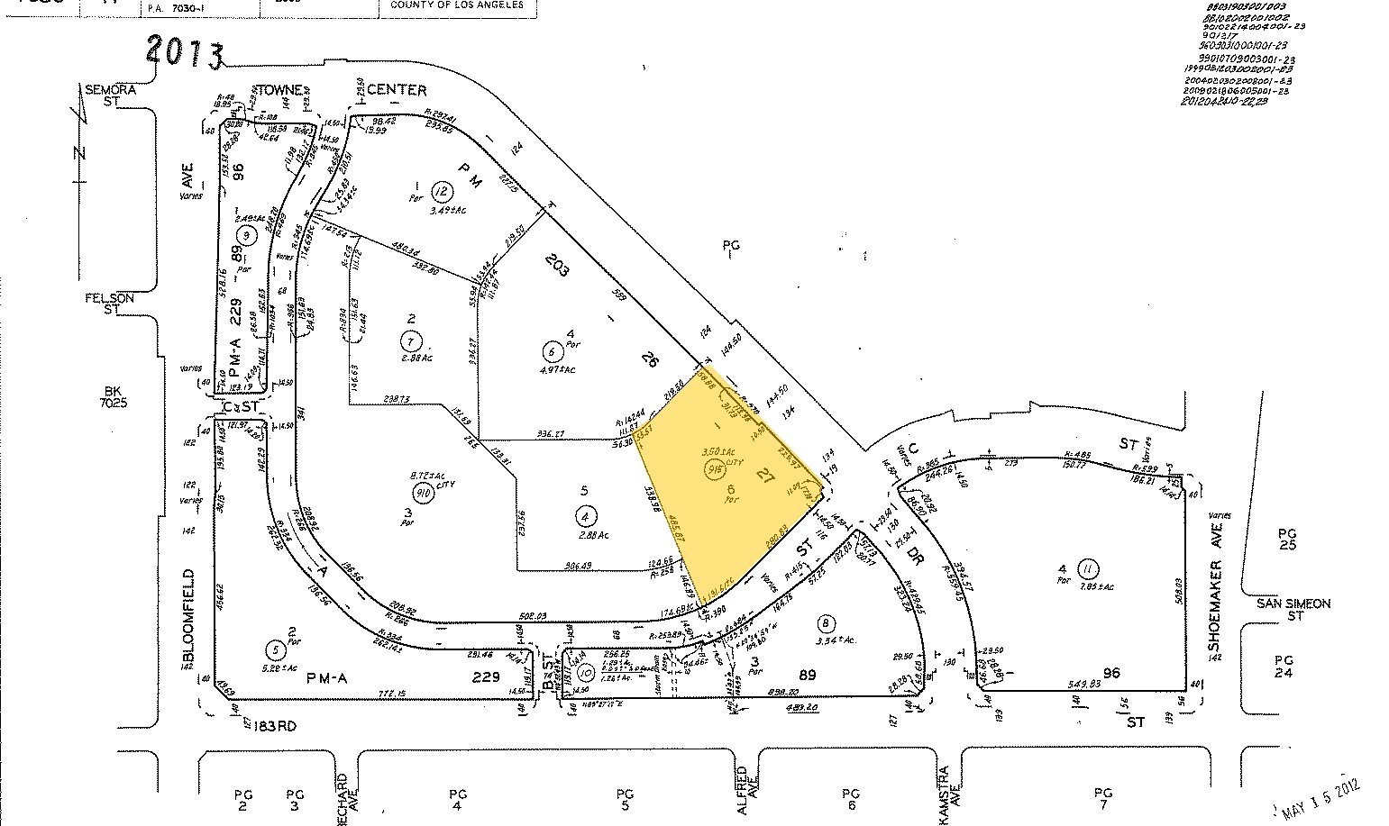 12800 Center Court Dr, Cerritos, CA for sale Plat Map- Image 1 of 1