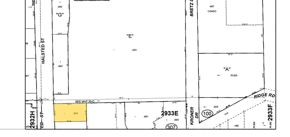 17923-17929 Halsted St, Homewood, IL for lease - Plat Map - Image 2 of 14