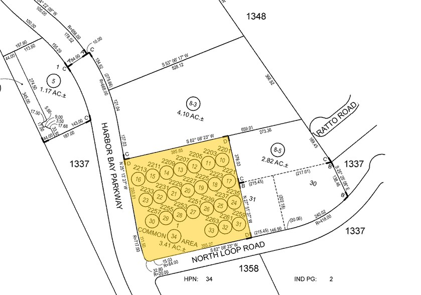 2205 Harbor Bay Pky, Alameda, CA for sale - Plat Map - Image 2 of 7