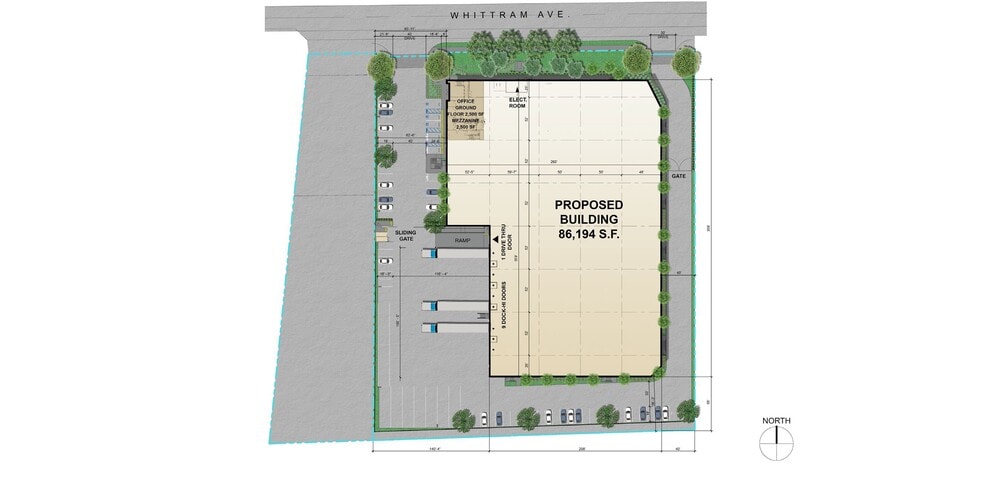 13045 Whittram Ave, Rancho Cucamonga, CA for lease - Site Plan - Image 2 of 3