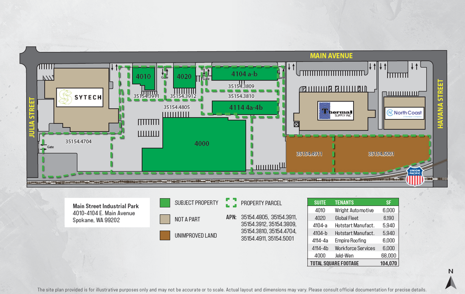 Main Street Industrial Park portfolio of 8 properties for sale on LoopNet.com - Site Plan - Image 2 of 5