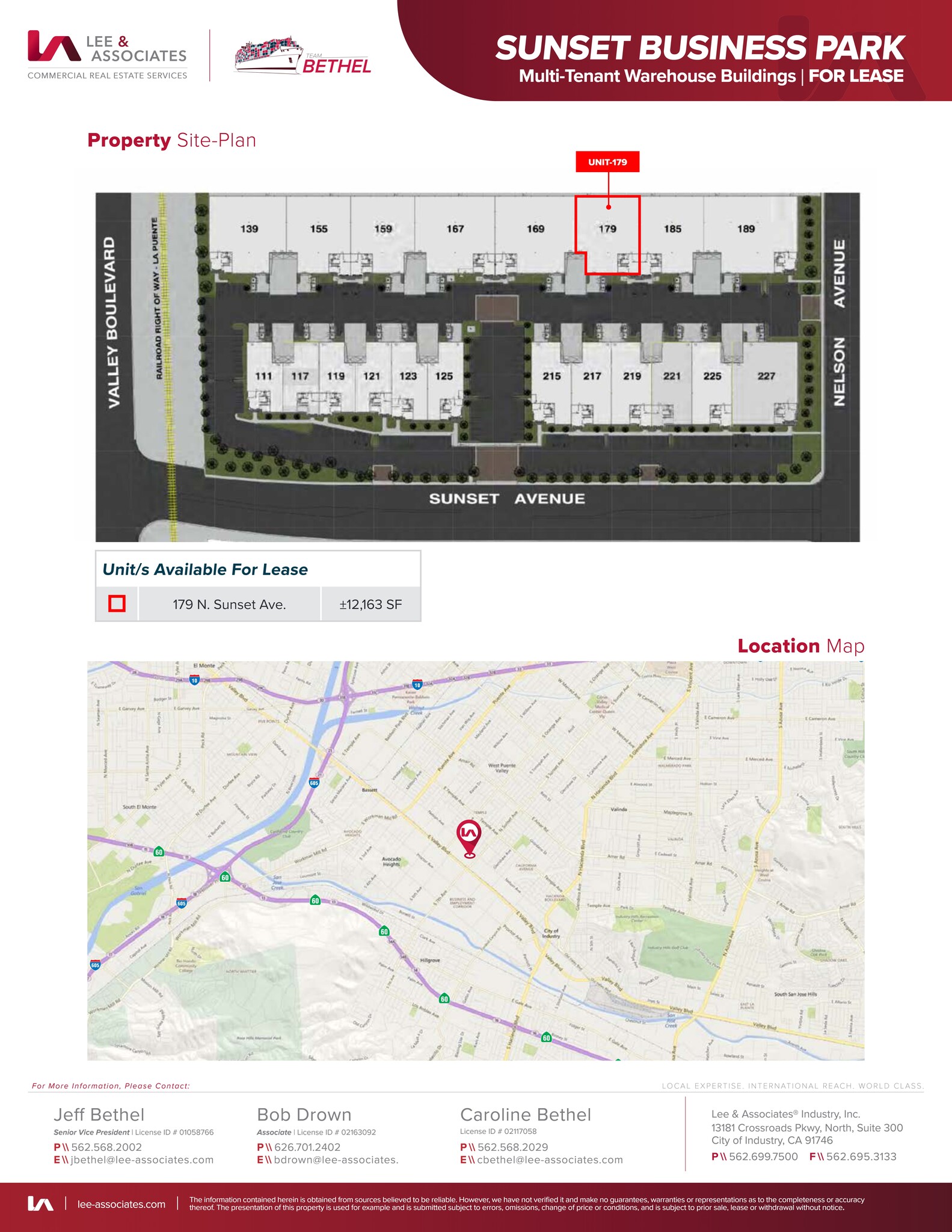 139-189 N Sunset Blvd, City Of Industry, CA for lease Site Plan- Image 1 of 2