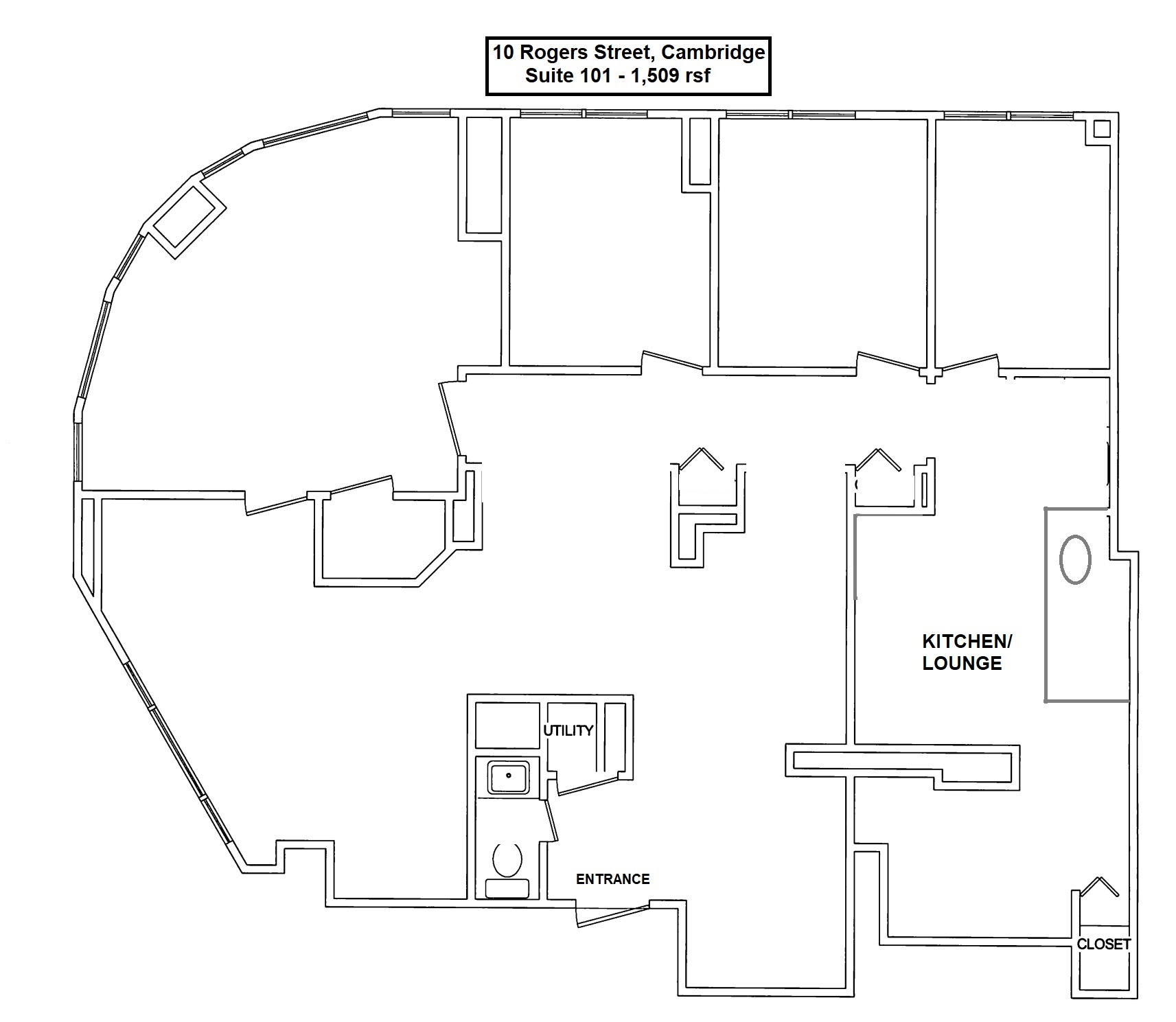 10 Rogers St, Cambridge, MA for lease Floor Plan- Image 1 of 2