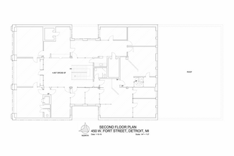 450 W Fort St, Detroit, MI for lease Floor Plan- Image 1 of 2