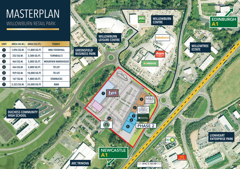 Willowburn Retail Park, Alnwick for lease - Floor Plan - Image 2 of 2