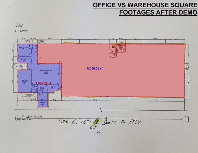3900 E 48th Ave, Denver, CO for sale - Floor Plan - Image 2 of 6