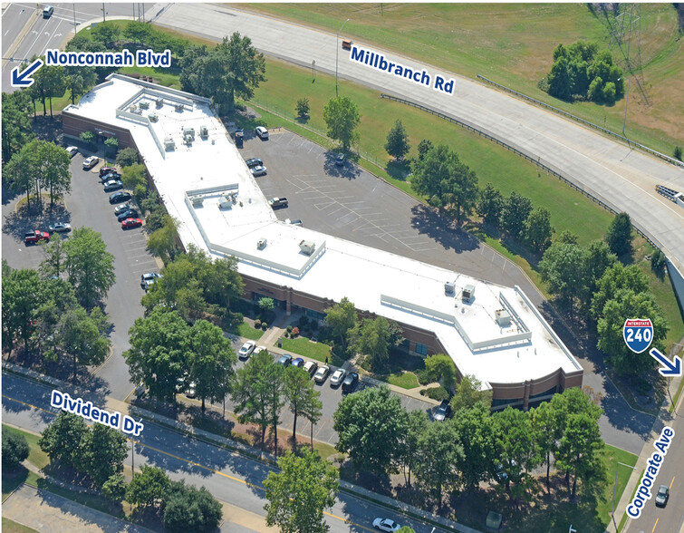 2655 Dividend Dr, Memphis, TN for lease - Aerial - Image 3 of 4