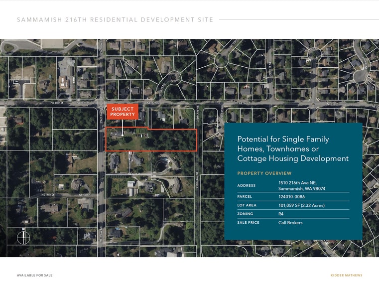 1510 216th Ave NE, Sammamish, WA for sale - Aerial - Image 2 of 3